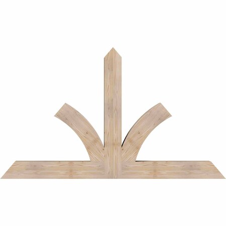 Ekena Millwork Richland Smooth Timber Gable Bracket, Douglas Fir, 72"W x 42"H x 5 1/2"D x 5 1/2"F, 14/12 Pitch GBW072X42X0606RIC00SDF